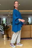 Made in Italy Santos Artist Smock Lagoon